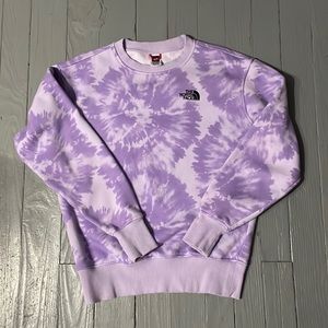Purple North Face Crewneck